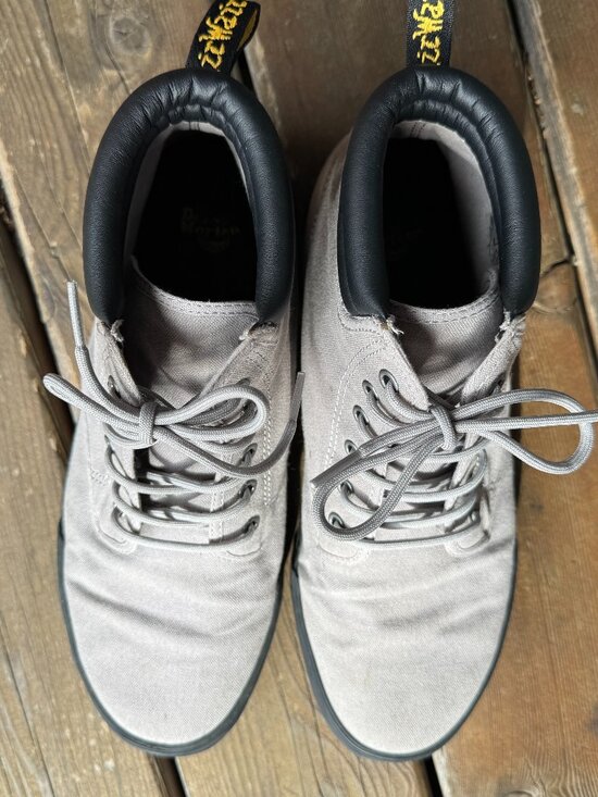 Doc Martens Gray Canvas Lace Up Eason Chukka Boot in Men\'s 12/EU 46 main image 8